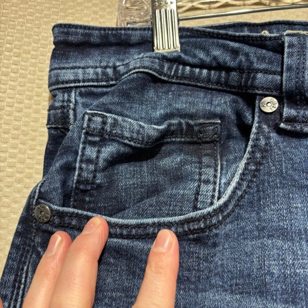 TK Axel Jeans Mens Size 34x30 Blue Slim Boot Denim Cowboy Western Ranch Workwear - Picture 2 of 9